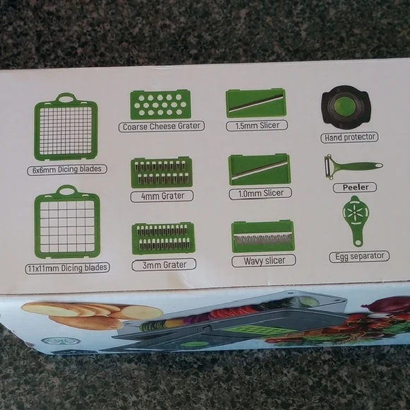 15 Piece Kitchen Ideas Veggie Slicer And Dicer - Picture 5 of 7